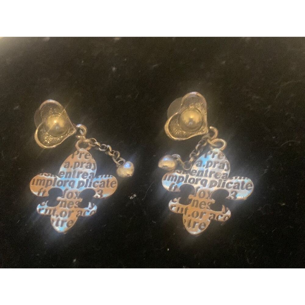 Heart and Le Fleur Post Earrings